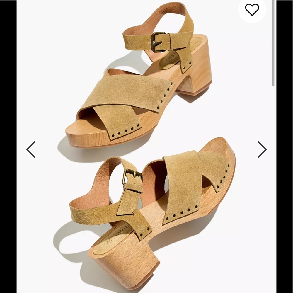 MADEWELL Johanna Crisscross Clog Sandal in Suede 8